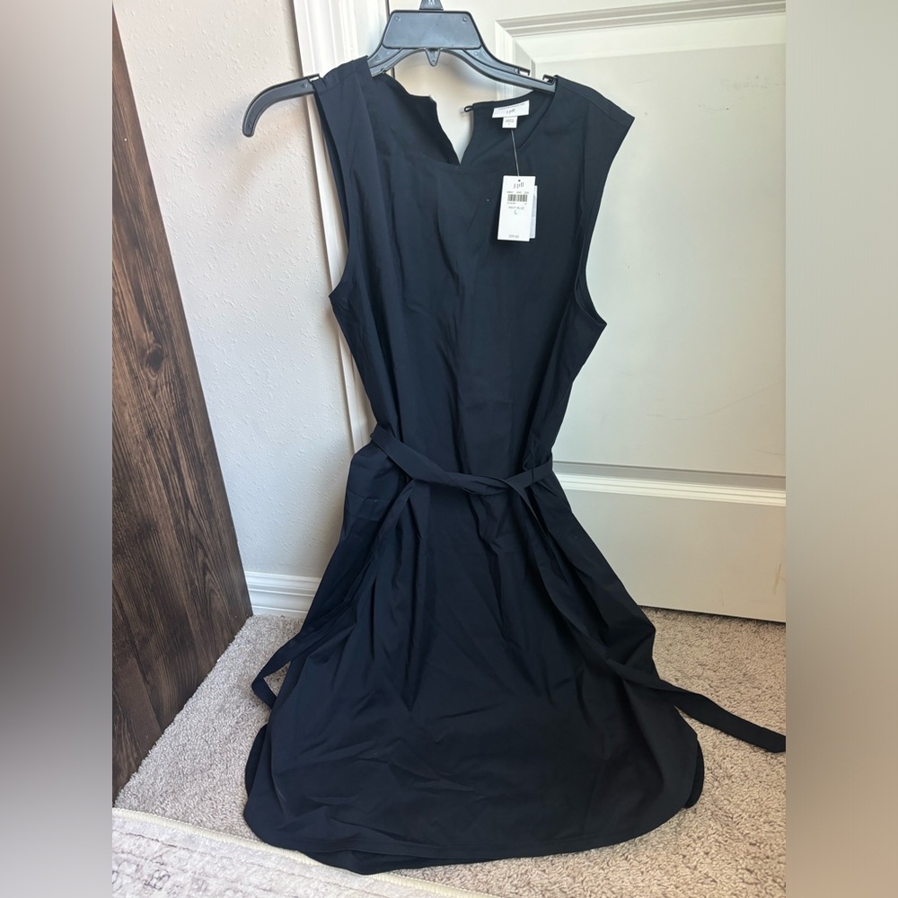 NWT J JILL Christian Siriano for J. JILL Navy Blue dress in Large.